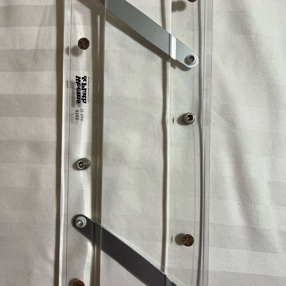 WEEMS & PLATH Parallel Ruler 15 Inch Model # 145 Without Protractor Scales NEW - Picture 4 of 6